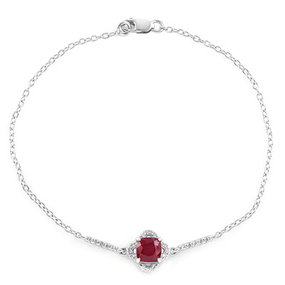 Bemainty-Rubin-Silberarmband