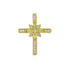 Arizona-Peridot-Silberanhänger