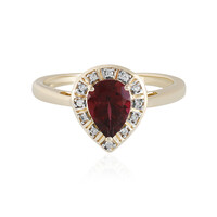 Magenta-Granat-Goldring