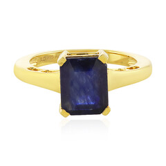 Blauer Madagaskar-Saphir-Silberring