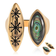 Abalone-Muschel-Silberring (TPC)