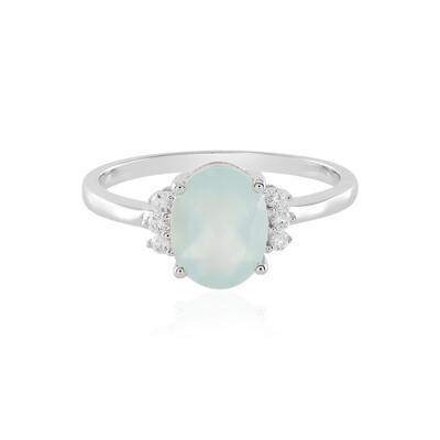 Aqua-Chalzedon-Silberring