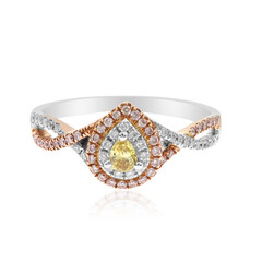 Gelber SI2 Diamant-Goldring (CIRARI)