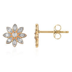 I3 (I) Diamant-Goldohrringe
