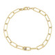 VS1 Champagner-Brillant-Silberarmband