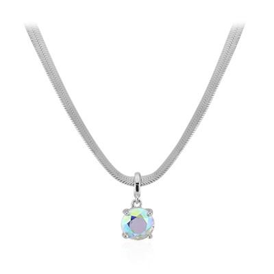 Mondlicht-Quarz-Silbercollier