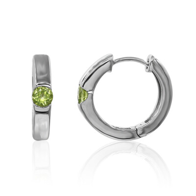 Peridot-Silberohrringe