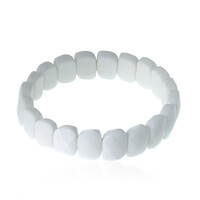 Weißer Achat-Armband