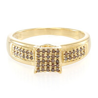 Fancy-Diamant-Silberring