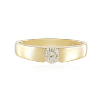 I2 Schokoladen-Brillant-Goldring