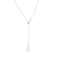 Perlmutt-Silbercollier