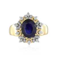 Blauer Madagaskar-Saphir-Silberring