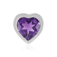 Sambia-Amethyst-Silberanhänger