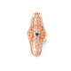Blauer Diamant-Silberring