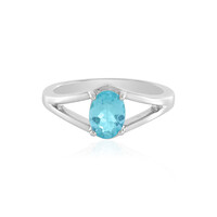 Blauer Apatit-Silberring