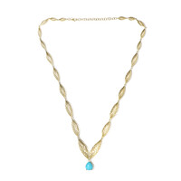 Sleeping Beauty-Türkis-Goldcollier (Ornaments by de Melo)