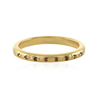 Roter I3 Diamant-Silberring