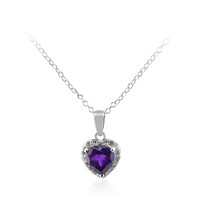 Marokkanischer Amethyst-Silberhalskette