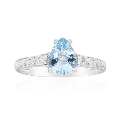 AAA-Brasilianischer Aquamarin-Goldring (CIRARI)
