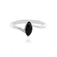 Schwarzer Onyx-Silberring