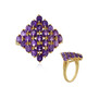 Sibirischer Amethyst-Silberring