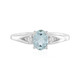 Brasilianischer Aquamarin-Silberring