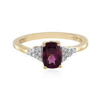 Magenta-Granat-Goldring