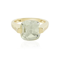Grüner Amethyst-Silberring