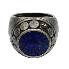 Lapislazuli-Herren-Silberring