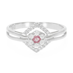 Padparadscha-Saphir-Silberring