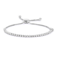 Diamant-Silberarmband