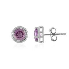 Lavendel-Amethyst-Silberohrringe