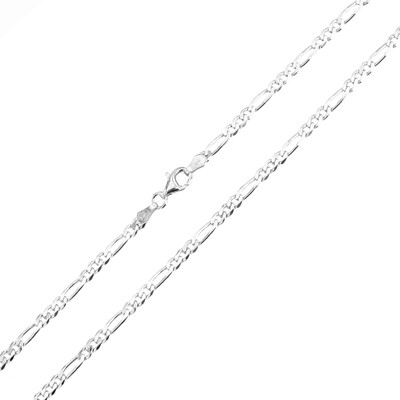Silber-Figarokette - 6,39 g - 45 cm