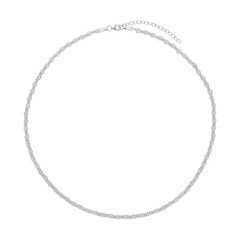 Gelbgold-Halskette mit Rhodinierung