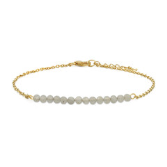 Regenbogen-Mondstein-Silberarmband