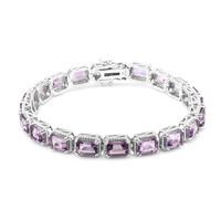 Amethyst-Silberarmband