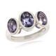 Blaubeer-Quarz-Silberring