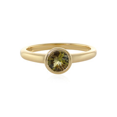Gelber Tansanit-Goldring