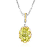 Ouro Verde-Quarz-Silberhalskette (Dallas Prince Designs)