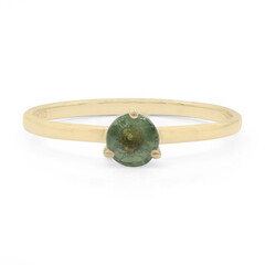 Grüner Saphir-Goldring