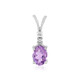 Uruguay-Amethyst-Silberanhänger