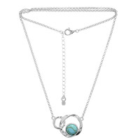 Türkis-Silbercollier
