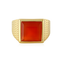 Roter Onyx-Silberring