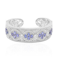 Tansanit-Silberarmreif (Dallas Prince Designs)