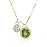 Grüner Turmalin-Goldcollier