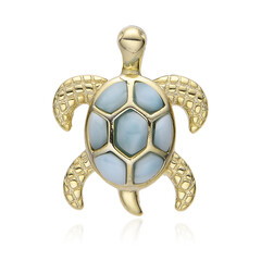 Larimar-Silberanhänger