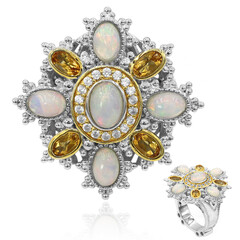 Welo-Opal-Silberring (Dallas Prince Designs)