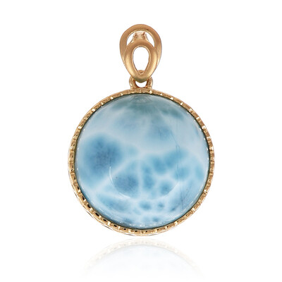 Larimar-Goldanhänger