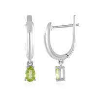 Peridot-Silberohrringe
