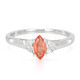 Padparadscha-Saphir-Silberring